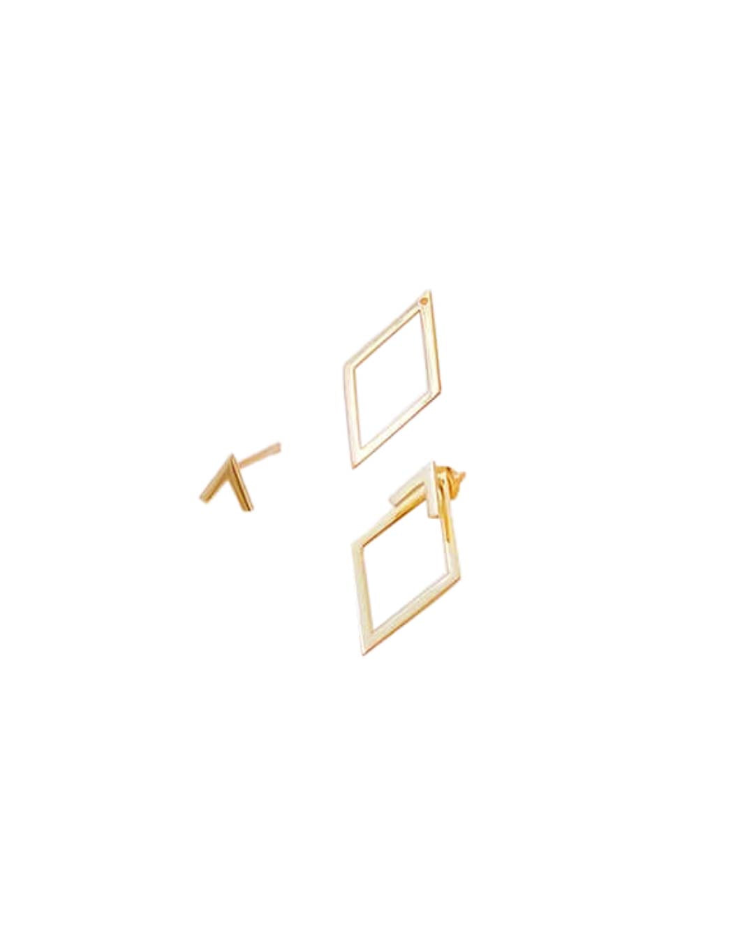 3 in 1 Rhombus Earrings