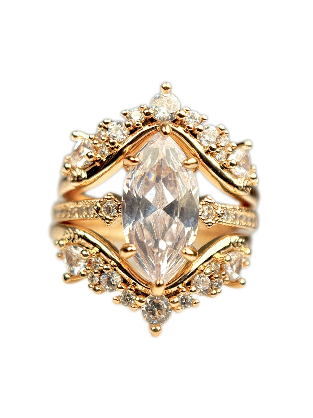 3 Stack Regal Ring