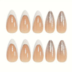 Pearl French 12pcs Nails Set