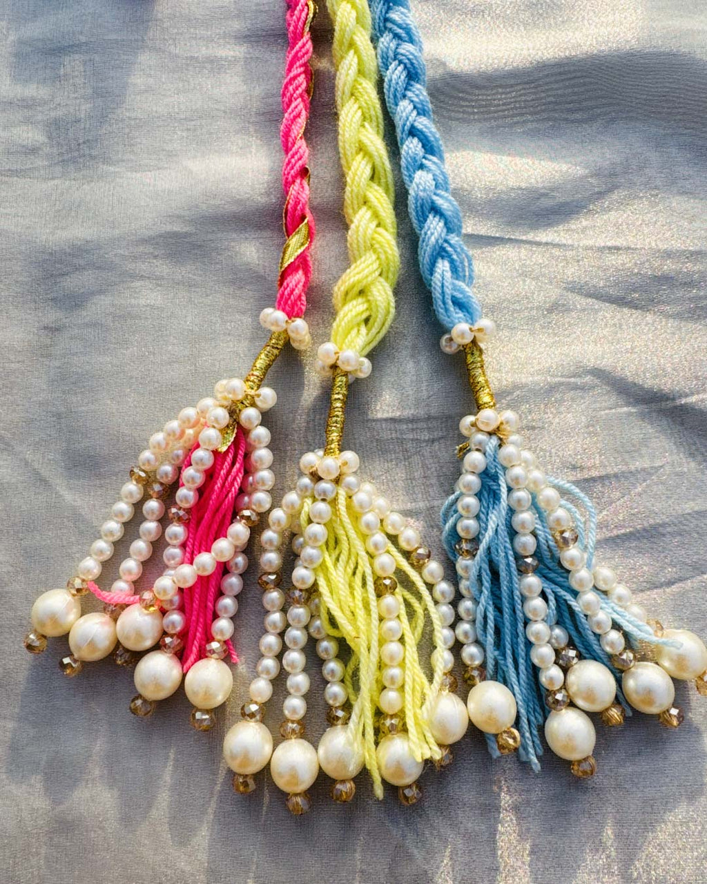 Pastel Pearl Braids