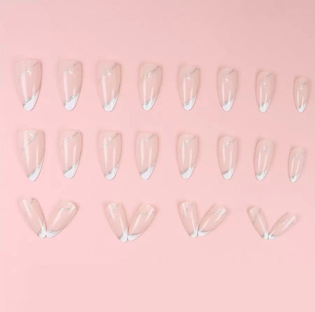 Nude Scarlet Glow 12Pcs Nails Set