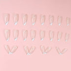 Nude Scarlet Glow 12Pcs Nails Set