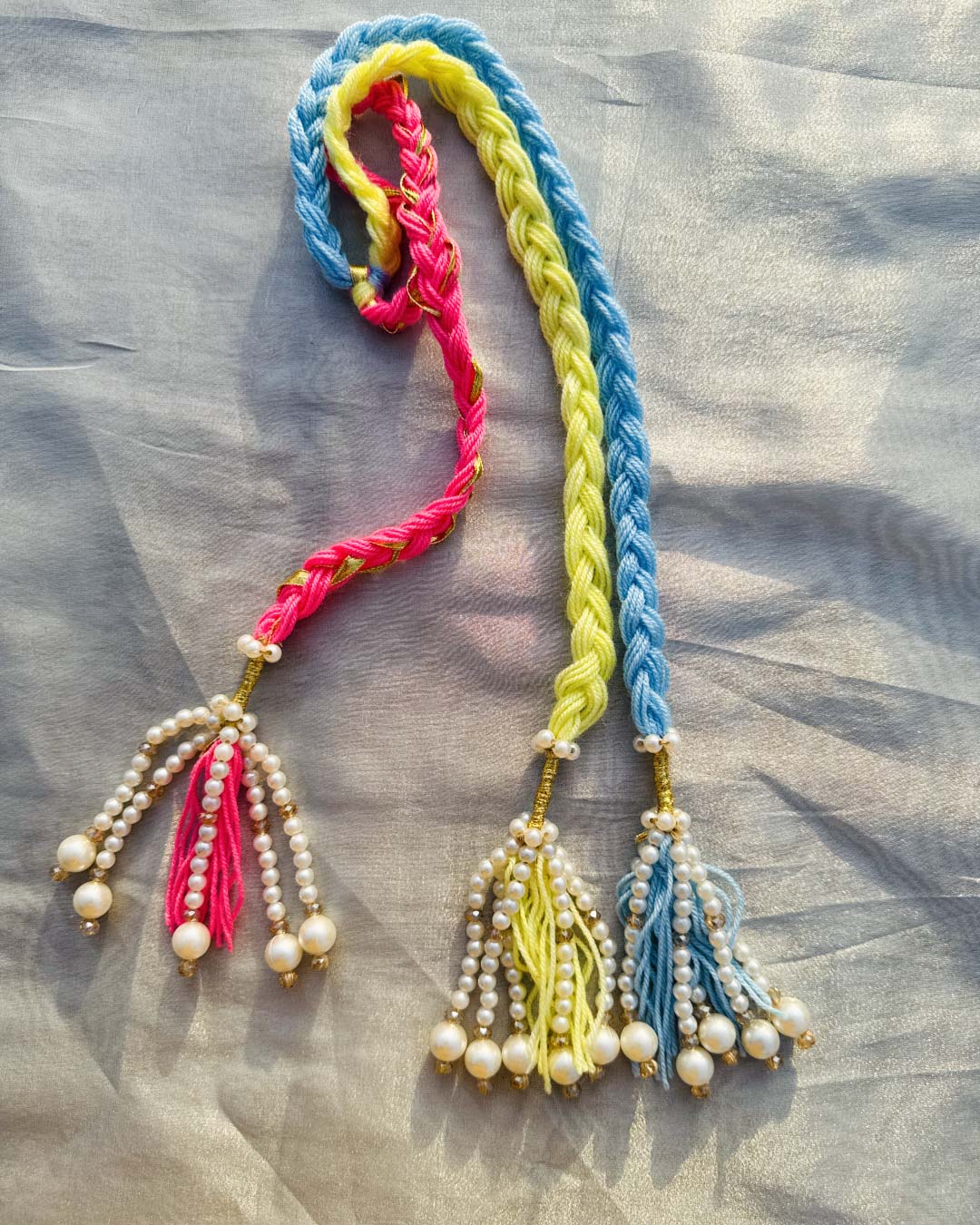 Pastel Pearl Braids