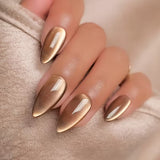 Buttercream Nude 12 pcs Almond Shape Nails Set