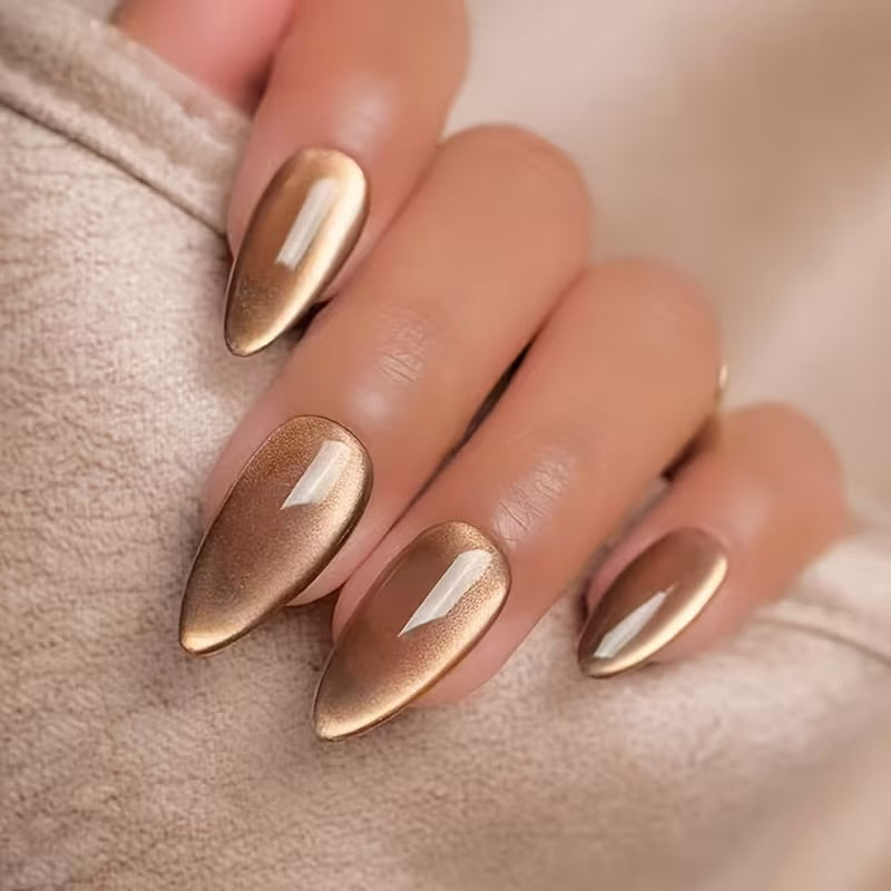 Buttercream Nude 12 pcs Almond Shape Nails Set