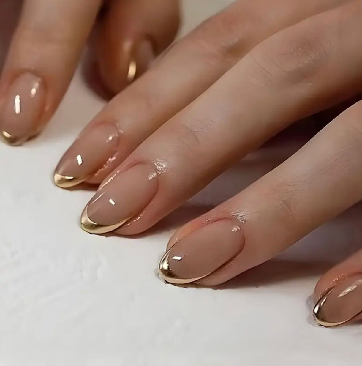 Sunset Glow 12pcs Nails Set