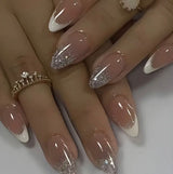 Pearl French 12pcs Nails Set
