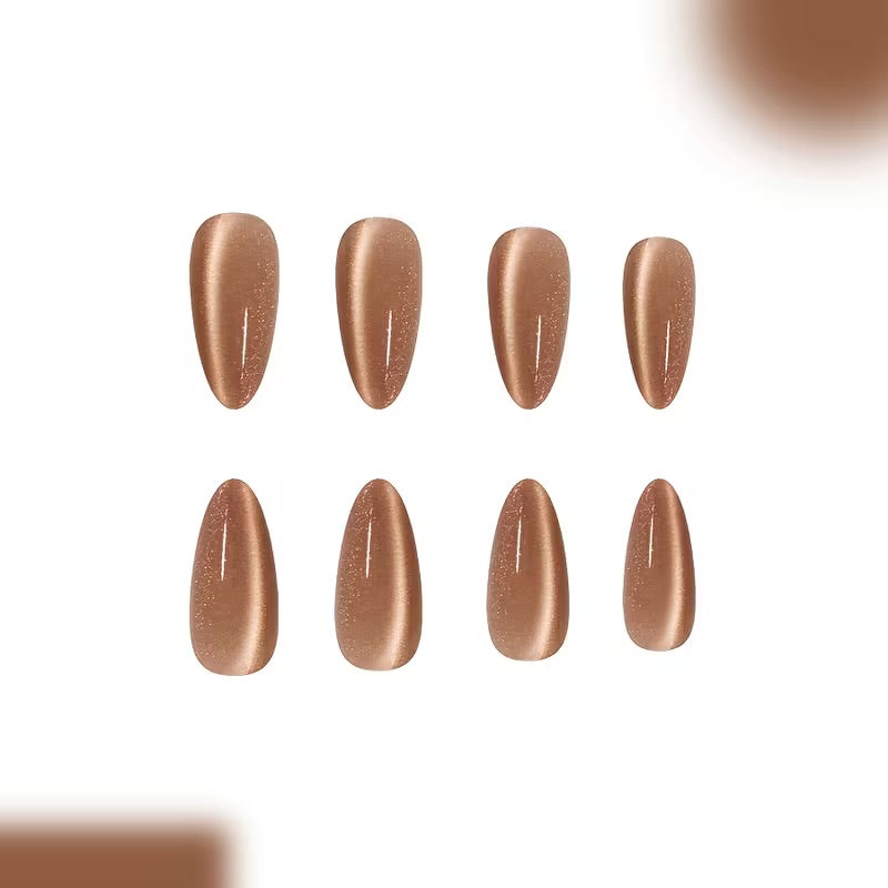 Buttercream Nude 12 pcs Almond Shape Nails Set