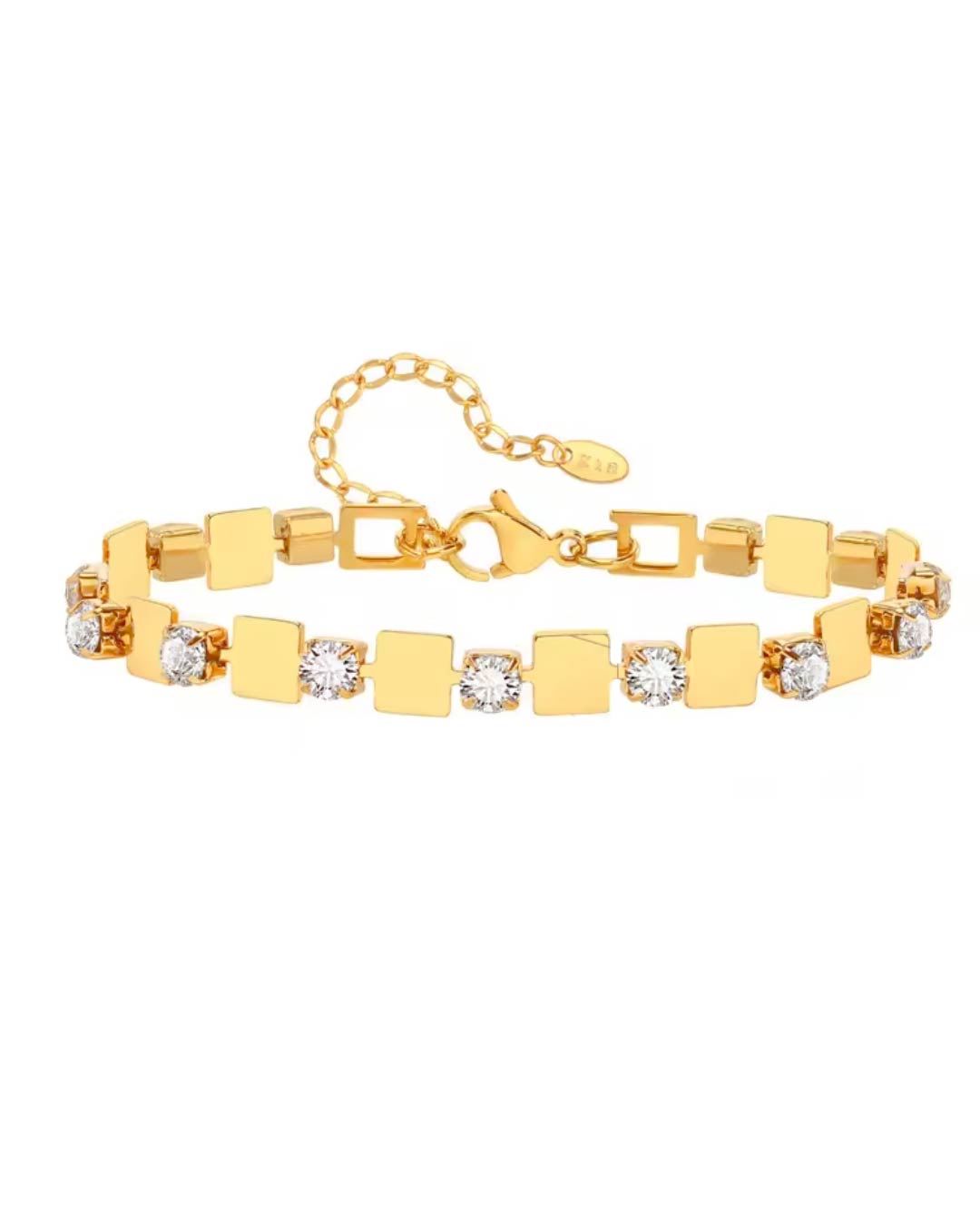Square Rhinestones Bracelet
