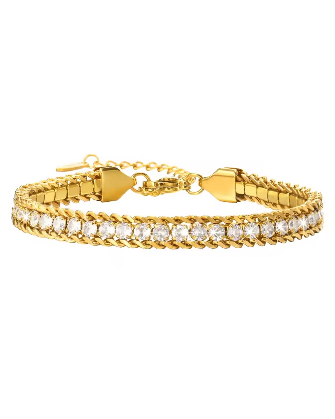 Rhinestone Chain Bracelet