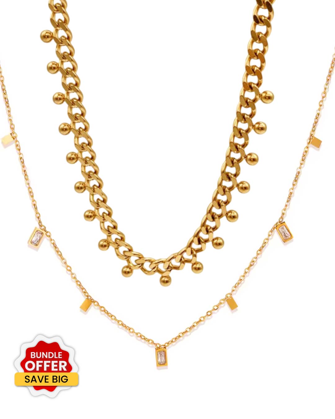 Viral dangling Necklace Combo