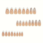 Pearl French 12pcs Nails Set
