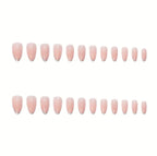 Blush Crystal Pink 12pcs Nails Set