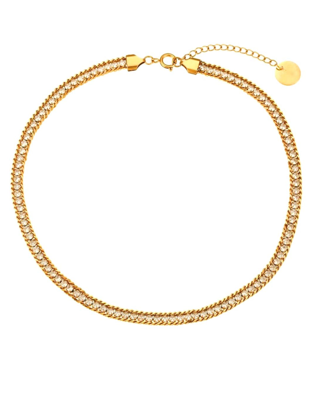 Rhinestone Chain Necklace