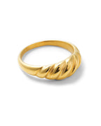 Croissant Dome Stainless steel Ring
