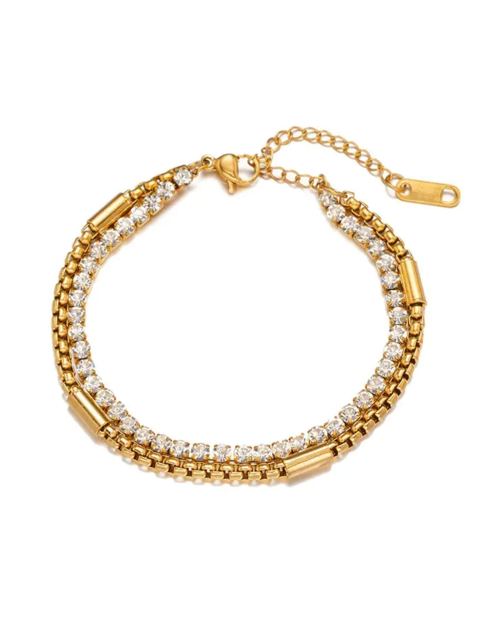 Vintage Layered Tennis Bracelet