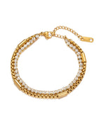 Vintage Layered Tennis Bracelet