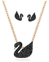 Viral Swan Necklace with earrings