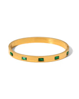 Zircon Emerald Bangle