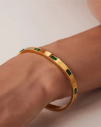 Zircon Emerald Bangle