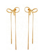 Long Chain Bowknot Earrings