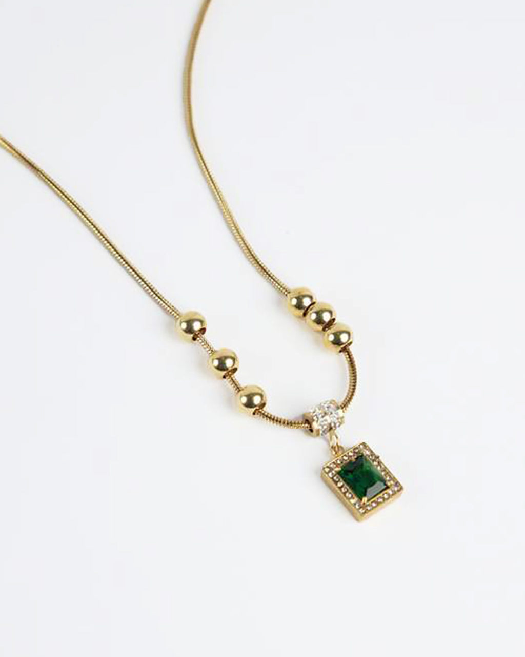 Emarald Orbital Necklace
