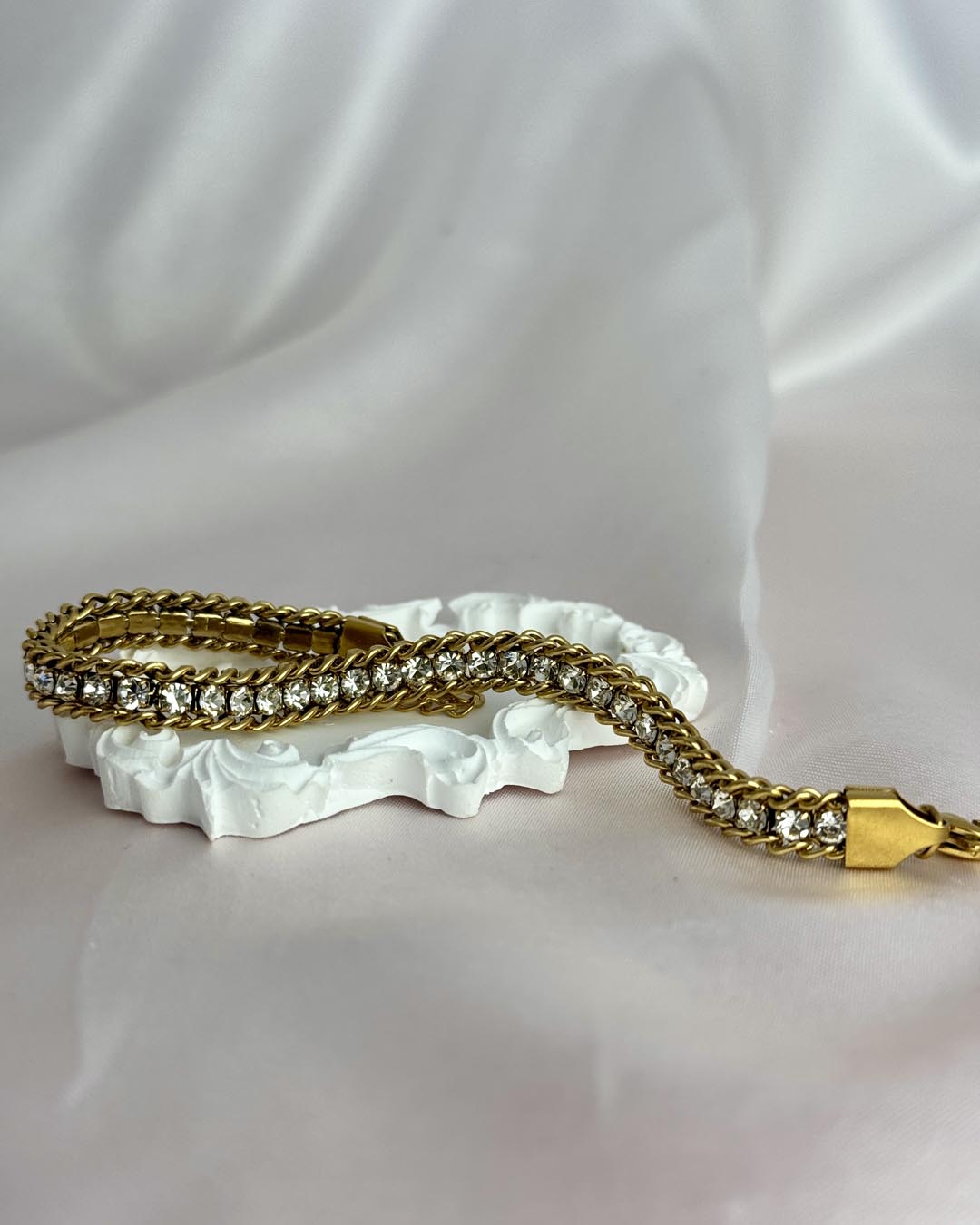 Rhinestone Chain Bracelet
