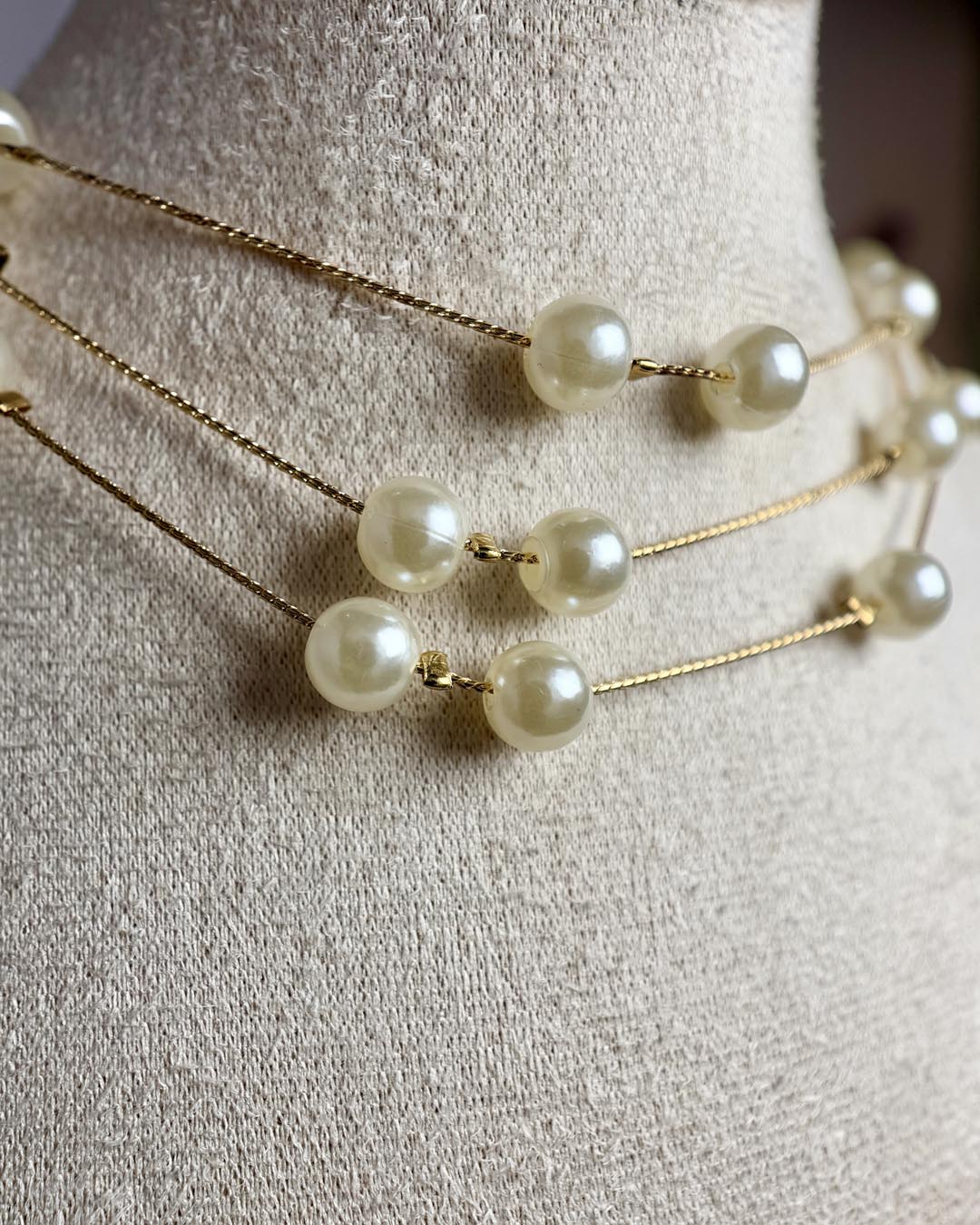 4pc Pearl Necklace Set