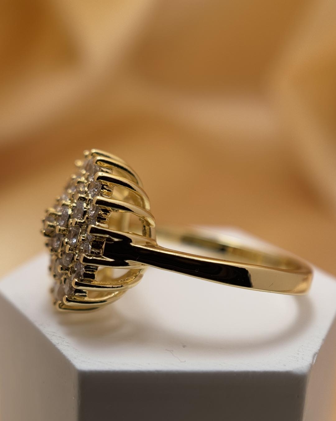 Zircon Lotus Ring