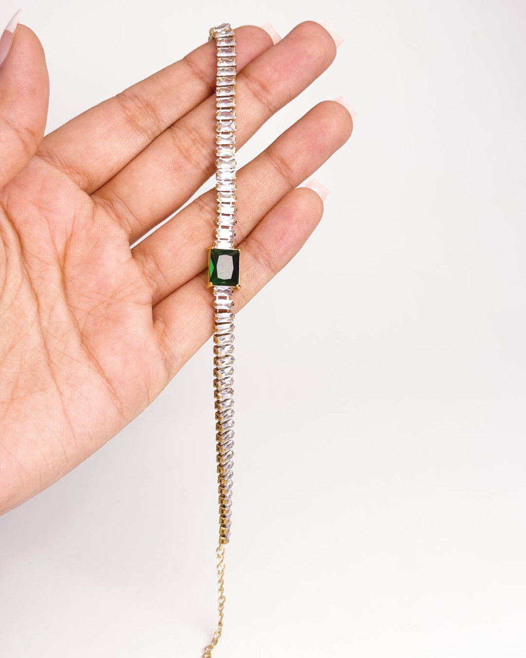 Emerald Ice Tennis Bracelet