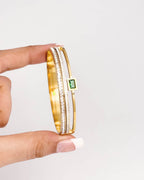 Green Rhinestone Bracelet