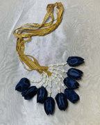 Deep Navy Blue Tulip Paranda