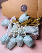 Aqua Sky Blue Tulip Paranda