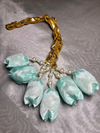 Kids Light Aqua Blue 6 Tulips Paranda