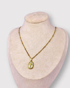 White Rose Gold Necklace