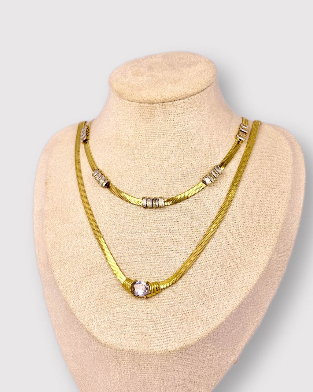 Herringbone Snake Chain Necklace