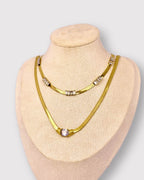 Herringbone Snake Chain Necklace