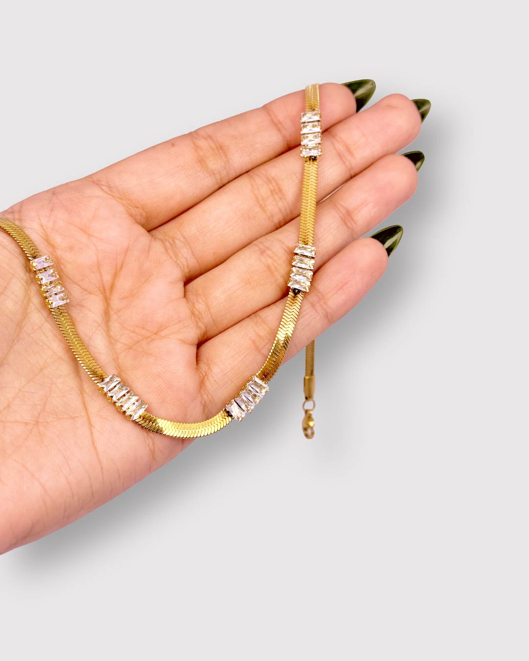 Herringbone Snake Chain Necklace