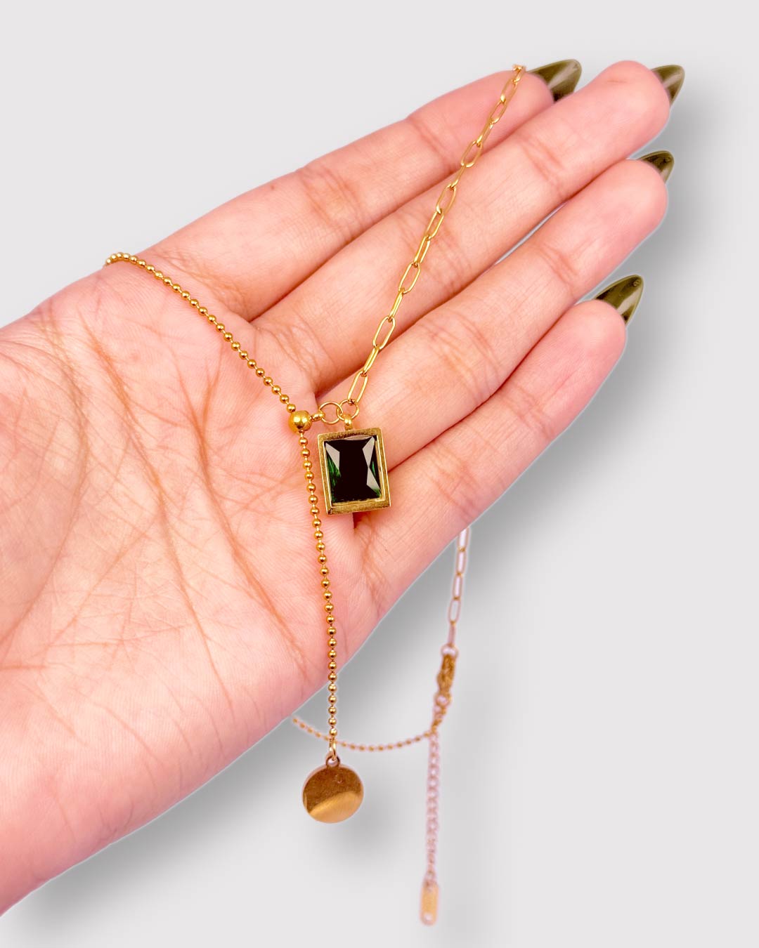 Emerald Korean Delight Necklace