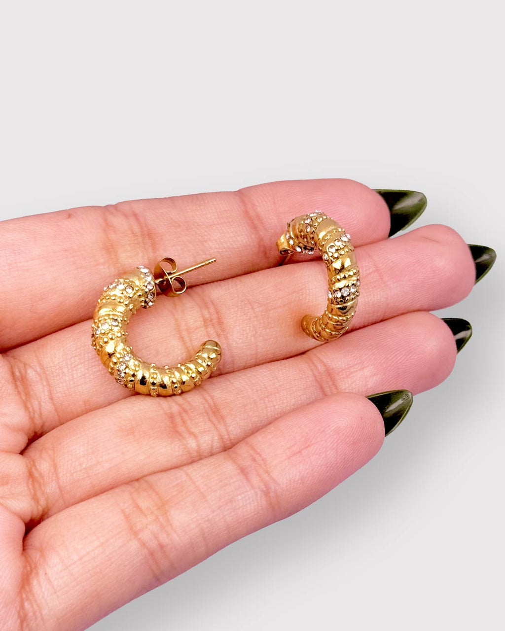Twisted Zimer Hoops Earring