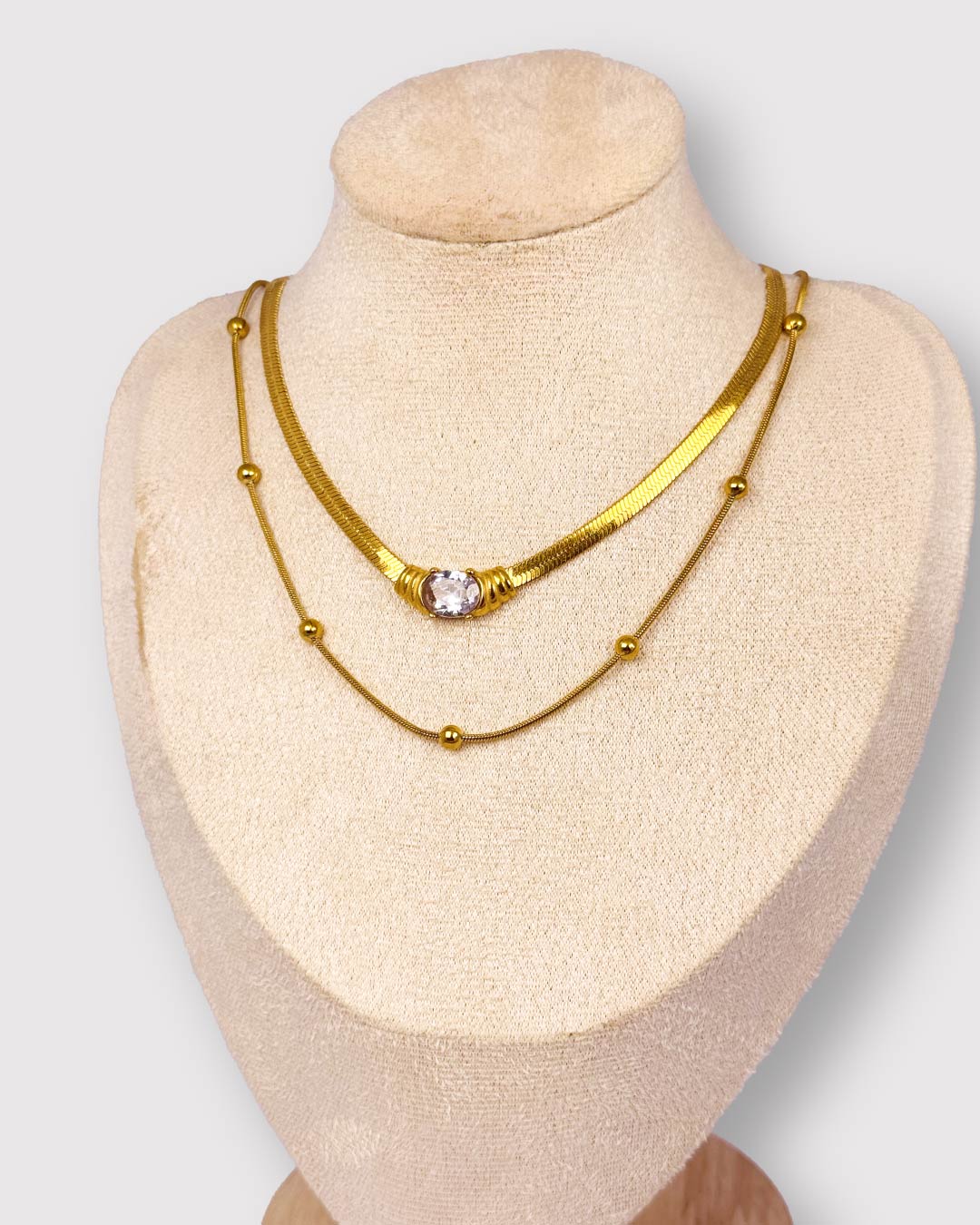 Vintage Bone White Necklace