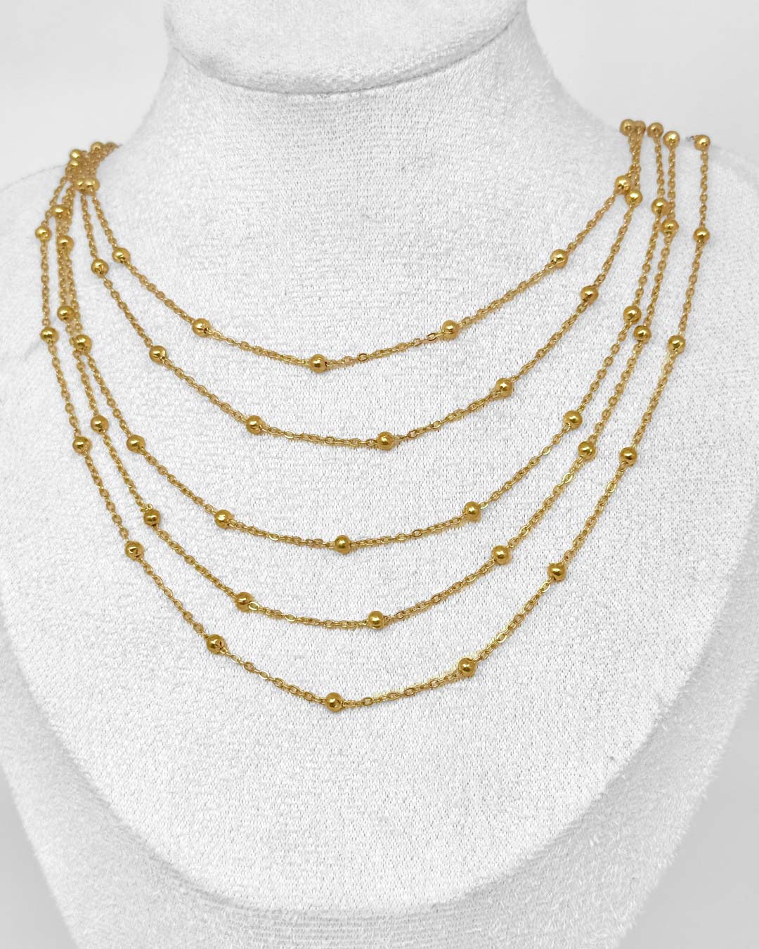 Five Layers Beaded Necklace