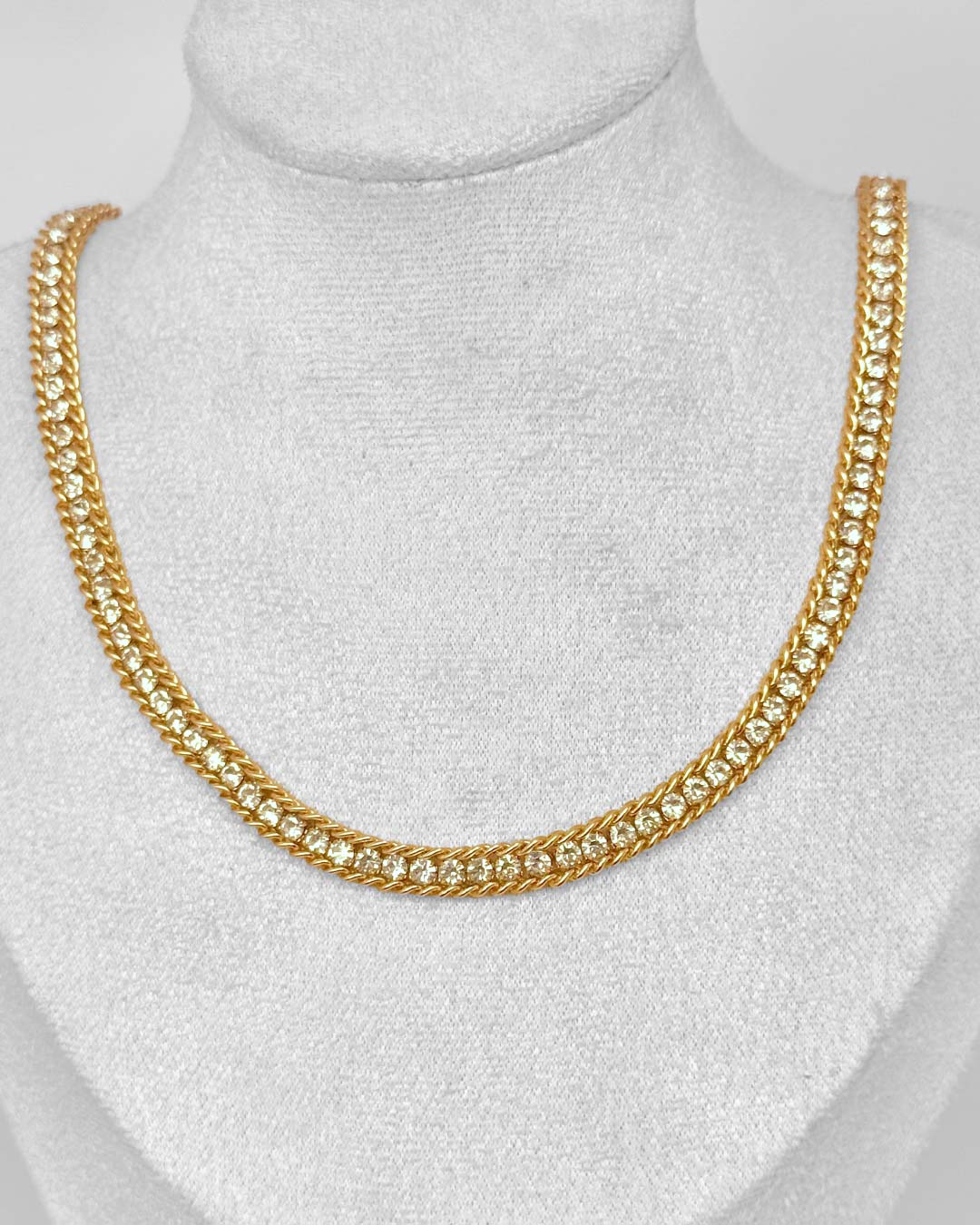 Rhinestone Chain Necklace