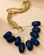 Deep Navy Blue Tulip Paranda