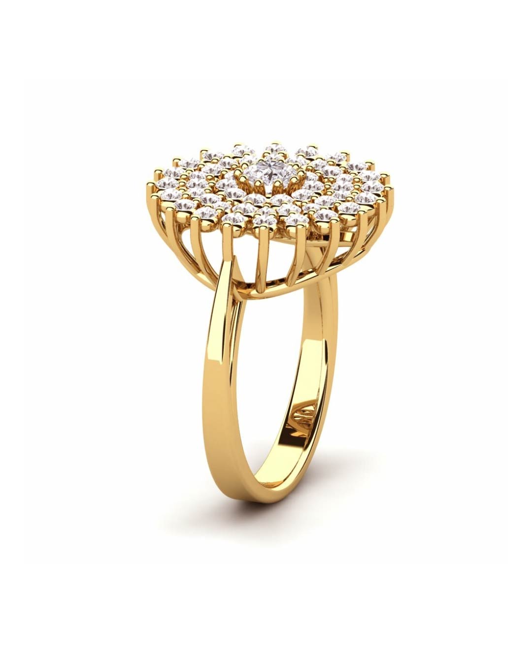 Zircon Lotus Ring