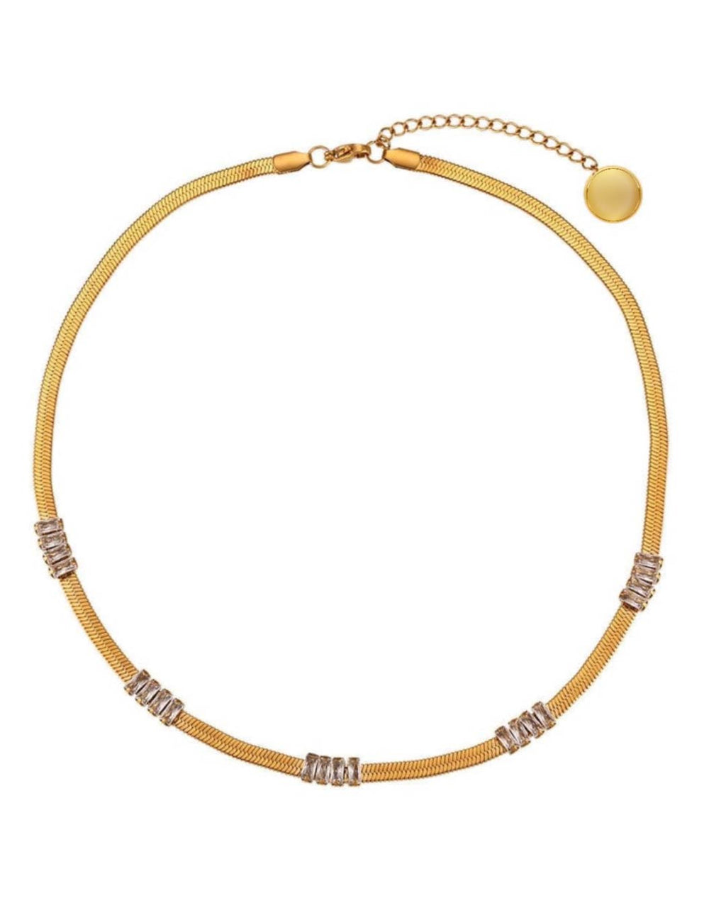 Herringbone Snake Chain Necklace