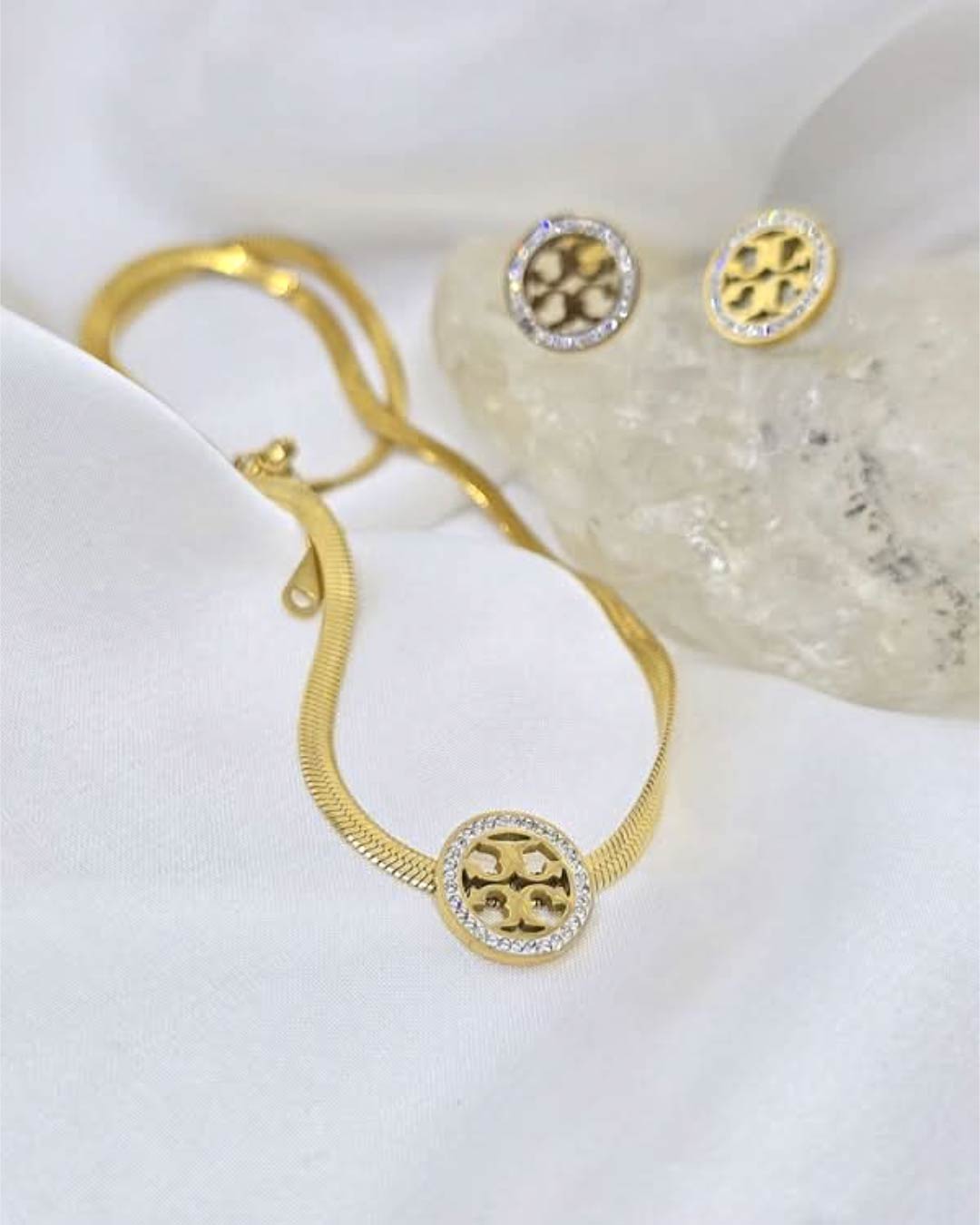 Tory Burch Necklace Set with Earrings