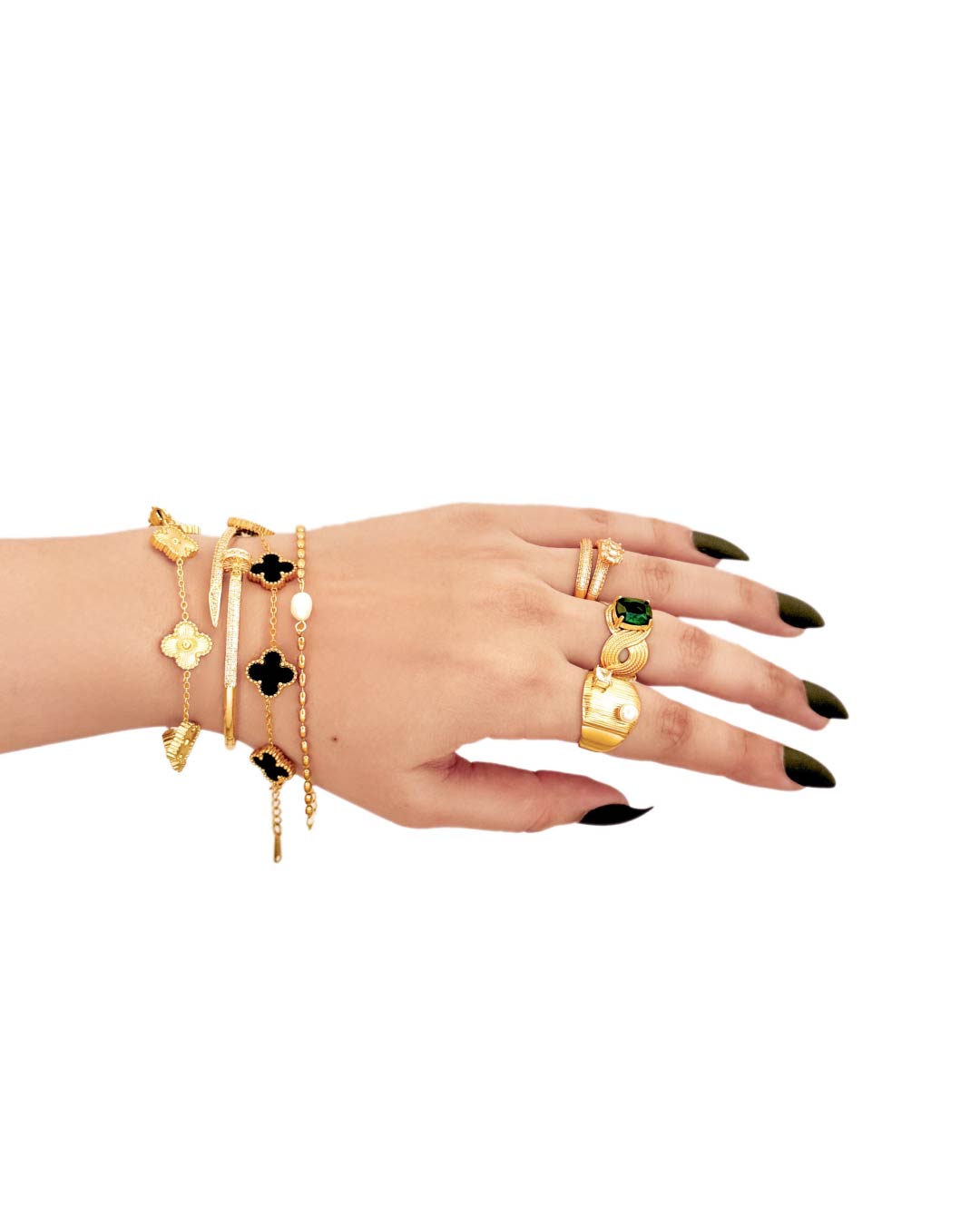 Emerald Adjustable Ring