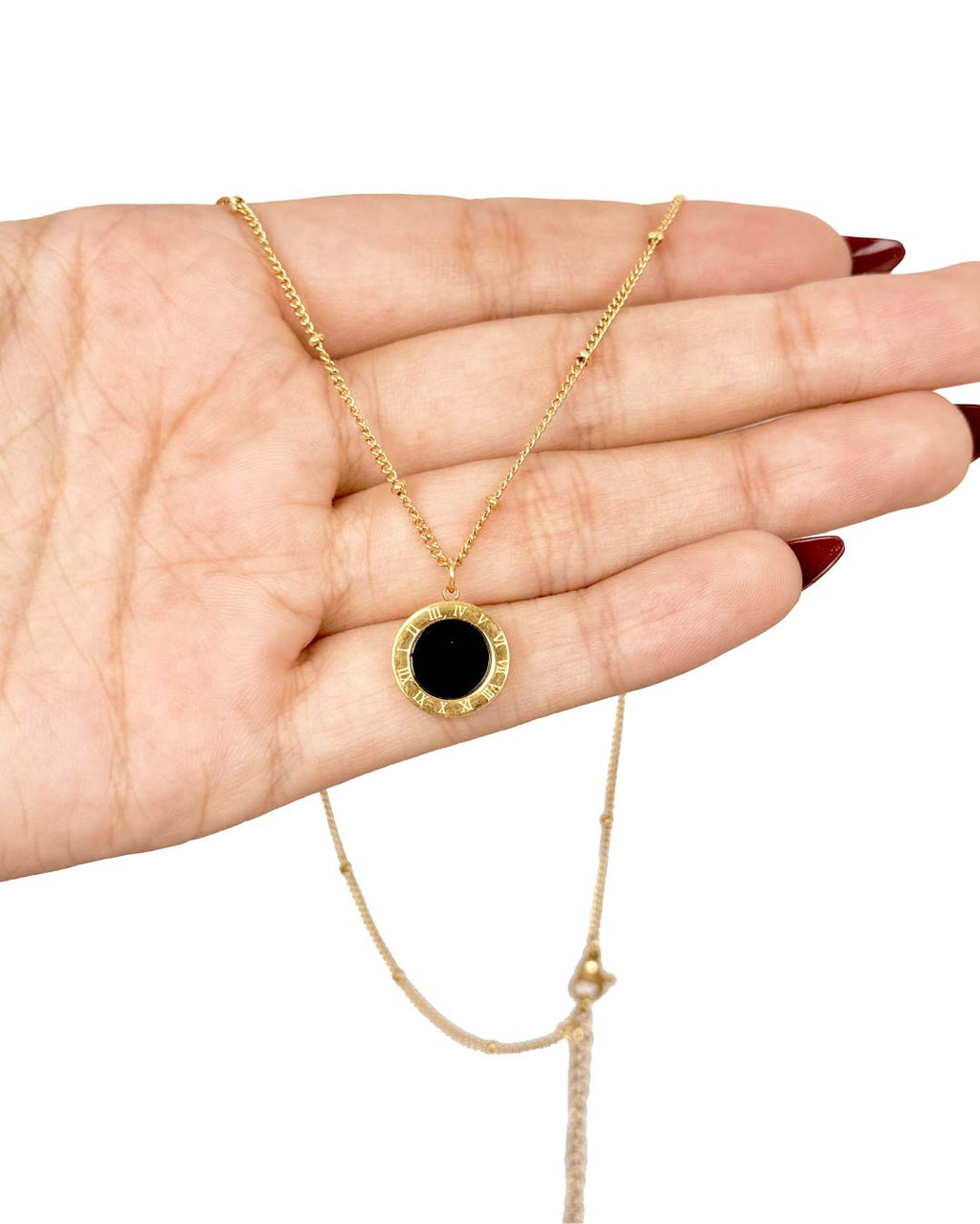 2 in 1 Black & White Dial Pendant