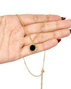 2 in 1 Black & White Dial Pendant